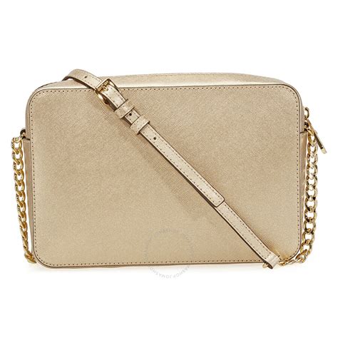 michael kors jet set crossbody gold